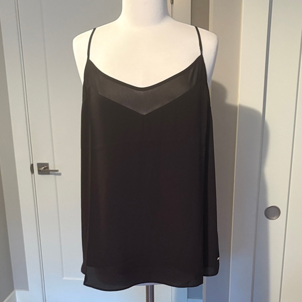 Tahari Black Women's lined Camisole Top NWT Sz xl